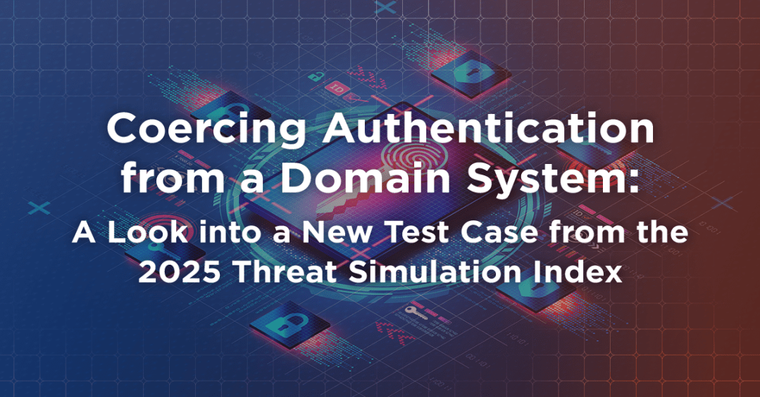 Coercing Authentication from a Domain System: Analyzing a New Test Case from the 2025 Threat Simulation Index